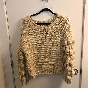 Chunky knit Pom Pom sweater